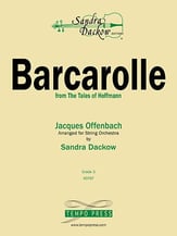 Barcarolle from Tales of Hoffman Orchestra sheet music cover